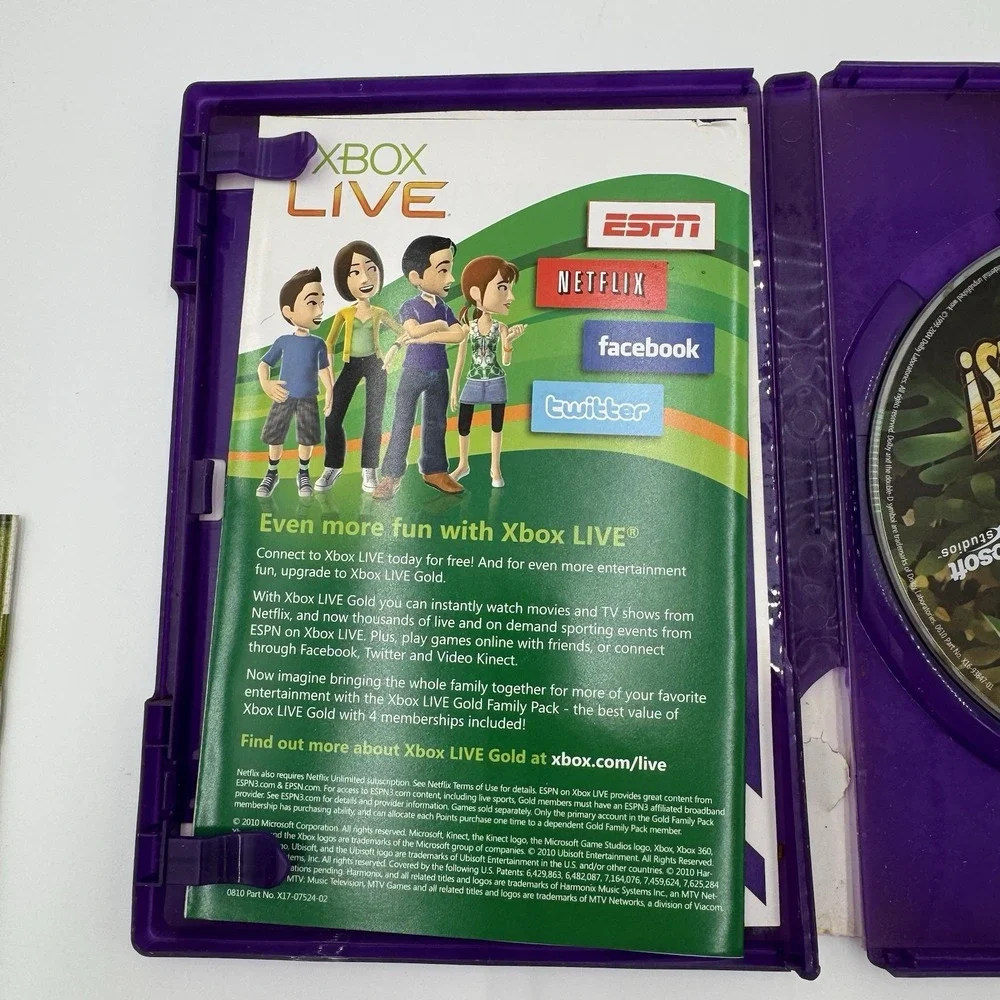 Kinect Adventures Xbox 360 Video Game Complete, Tested. Requires Kinect Sensor‎